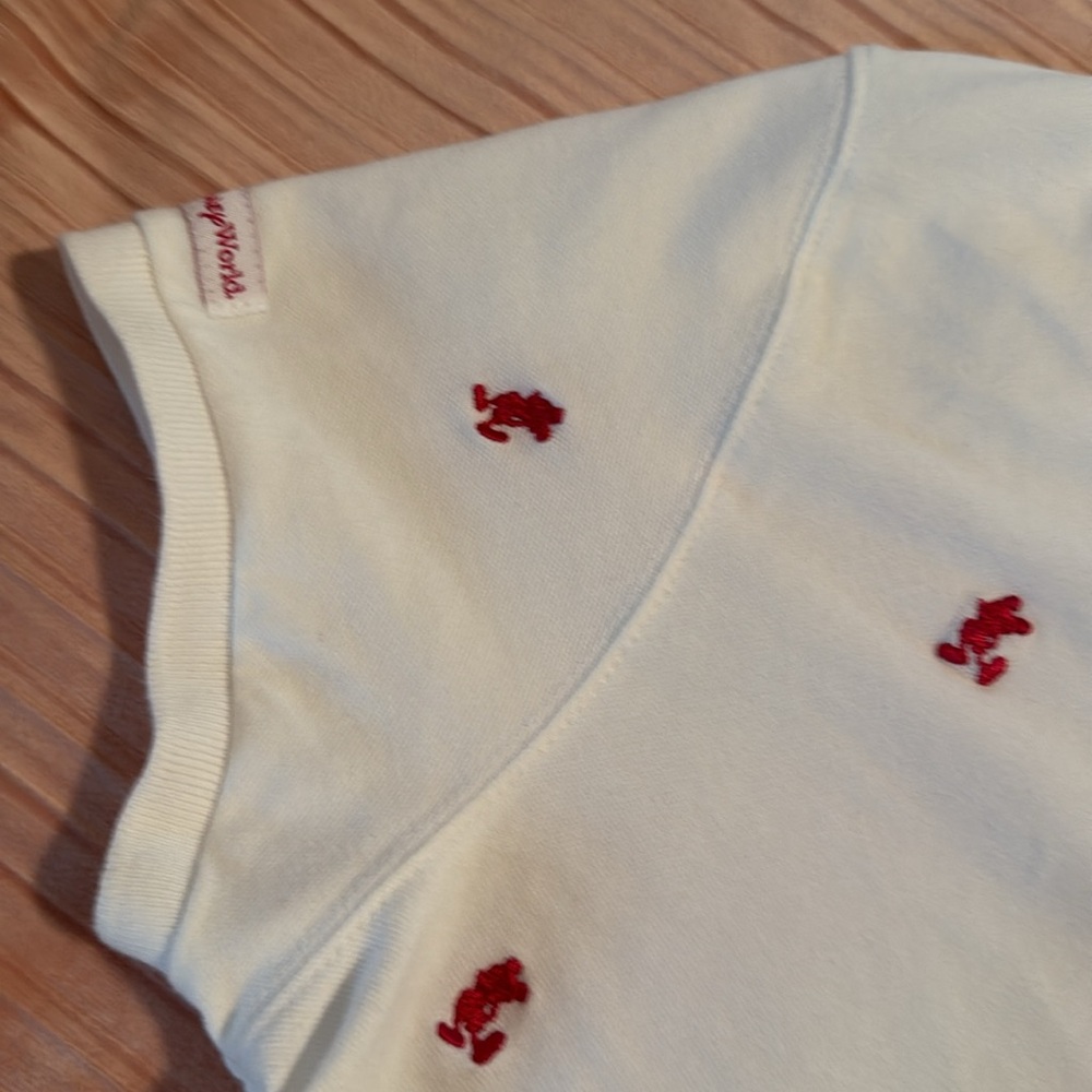 ♥️Walt Disney World Embroidered Mickey Mouse golf shirt size large EUC - Picture 5 of 7